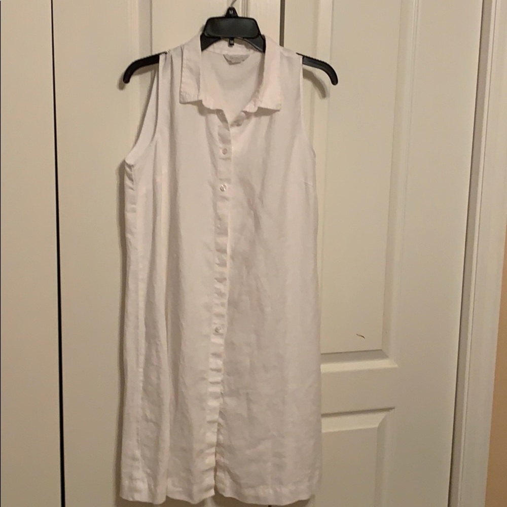 Garnet Hill Sleeveless Shirtdress